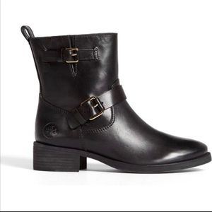 Tory Burch Black moto Bennie buckle shoes size 5.5